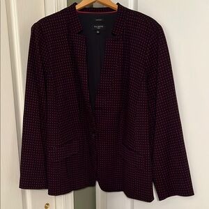 Talbots Aberdeen Navy & Red Blazer 22W